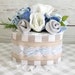 Amanda Williams reviewed Burlap Mini Diaper Cake Baby Boy Baby Shower Centerpiece-Baby Shower Gift.