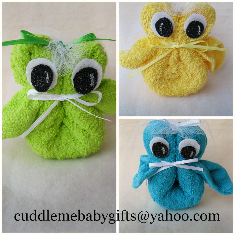 Owl Baby Shower Favors Washcloth Owls For A Baby Shower Etsy