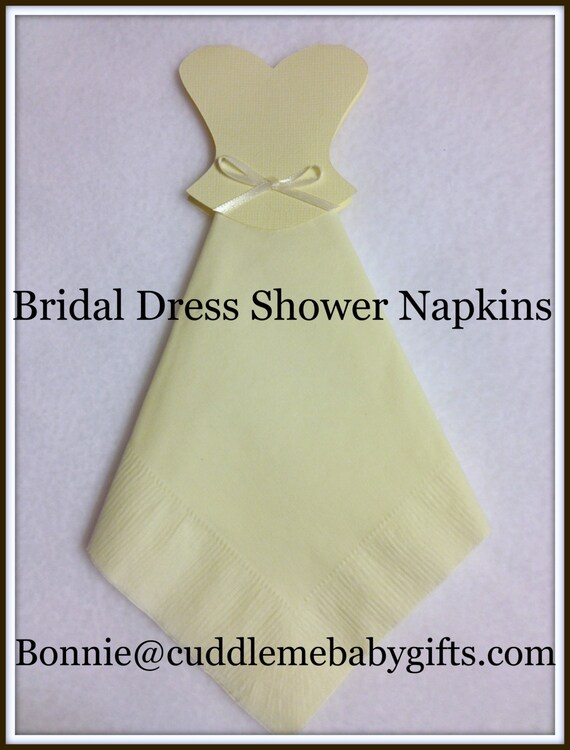 Bridal Shower Decorations Napkins Ivory Wedding Image 0
