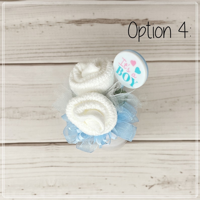 Baby Sock Corsage-Baby Shower Corsage-Baby Shower Gift-Baby Shower Decor-Mom to be Pin-Baby Shower Pin-Grandma to be Pin-New Mom Gift. Option 4