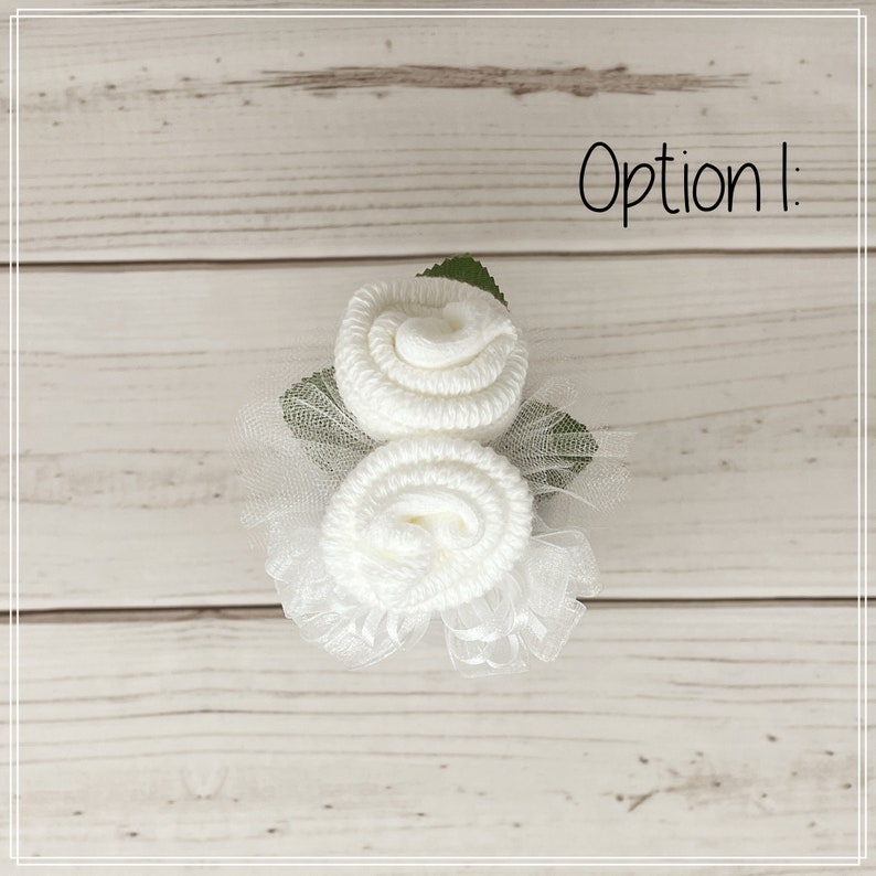 Baby Sock Corsage-Baby Shower Corsage-Baby Shower Gift-Baby Shower Decor-Mom to be Pin-Baby Shower Pin-Grandma to be Pin-New Mom Gift. image 3