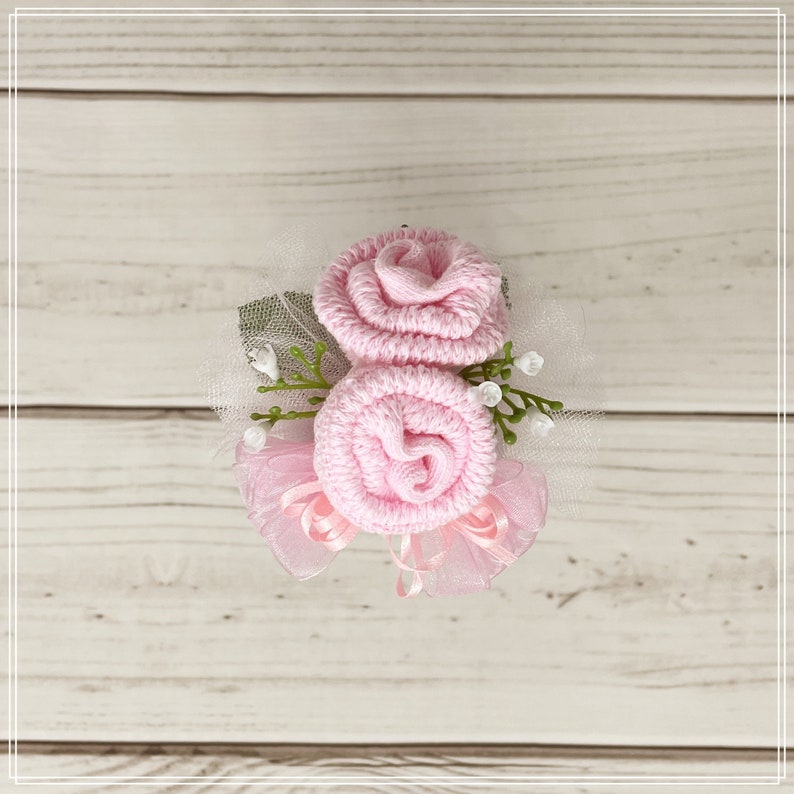Baby Sock Corsage-Mommy to be Baby Shower Corsage-Grandma to be-Were Expecting Baby Shower Decorations, Mommy to be Pin, Baby Shower Pin image 1
