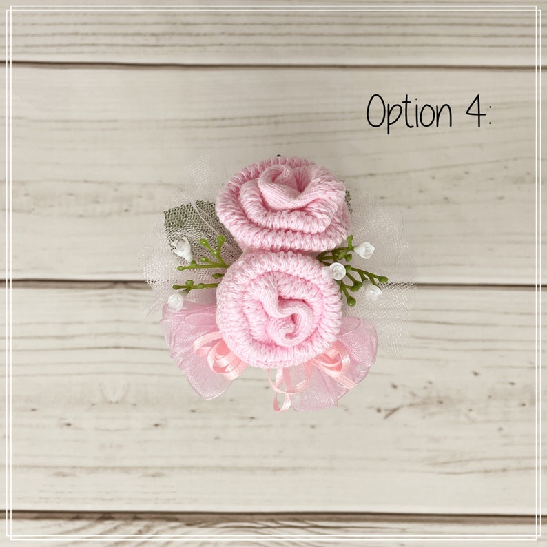 Baby Sock Corsage-Mommy to be Baby Shower Corsage-Grandma to be-Were Expecting Baby Shower Decoration, Mommy to be Pin, Baby Shower Pin Option 4