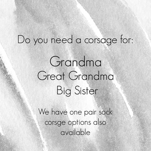 Baby Sock Corsage-Baby Shower Corsage-Expecting Mom Gift-New Grandma Gift-Great Grandma Gift-Big Sister Gift-Pregnant Sister Gift. image 10