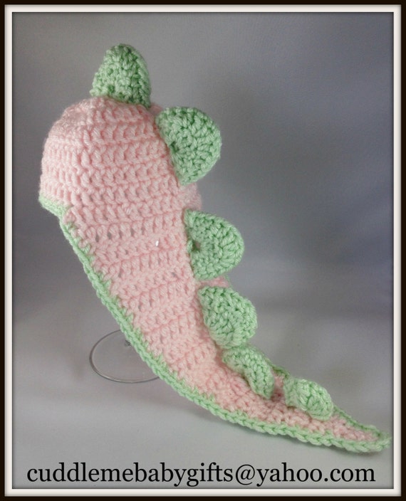 Crochet Baby Dinosaur Hat Photo Prop Girl Baby Shower Etsy