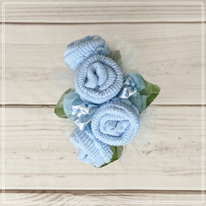 Baby Shower Corsage-Mommy to be Baby Shower Corsage-Grandma to be Newborn Baby Sock Corsage-Were Expecting Baby Shower Decorations. image 1