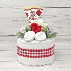 Pizza Diaper Cake: Special Delivery Baby Shower Decor