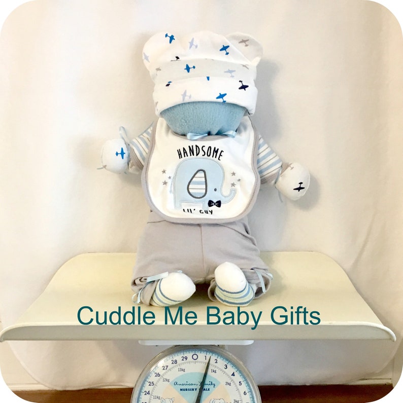 Baby Shower Gift Cuddle Me Babies are babies that are made of all baby items Baby Shower decoration Baby Boy Shower. image 7