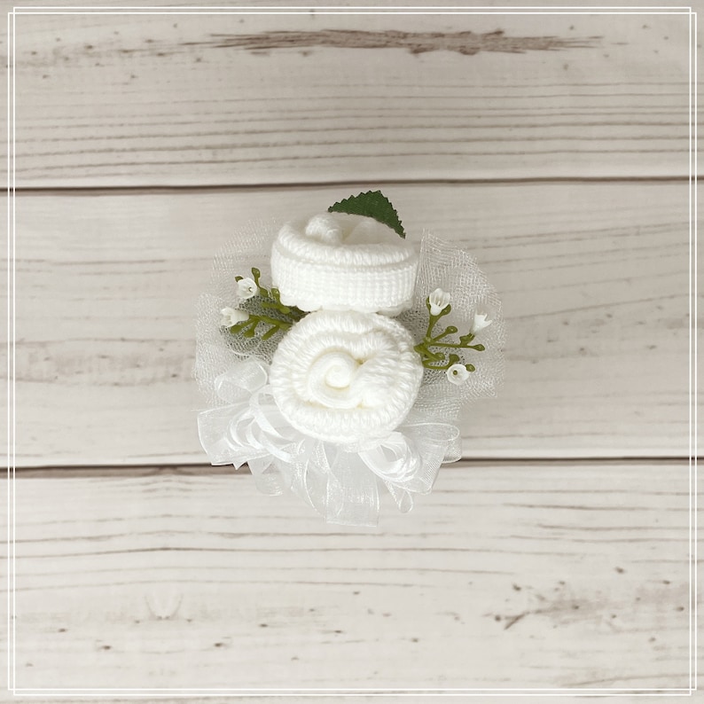 Baby Sock Corsage-Baby Shower Corsage-Baby Shower Gift-Baby Shower Decor-Mom to be Pin-Baby Shower Pin-Grandma to be Pin-New Mom Gift. image 1