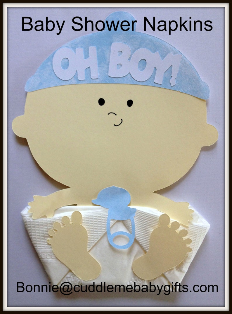 Baby boy shower napkins Clearance