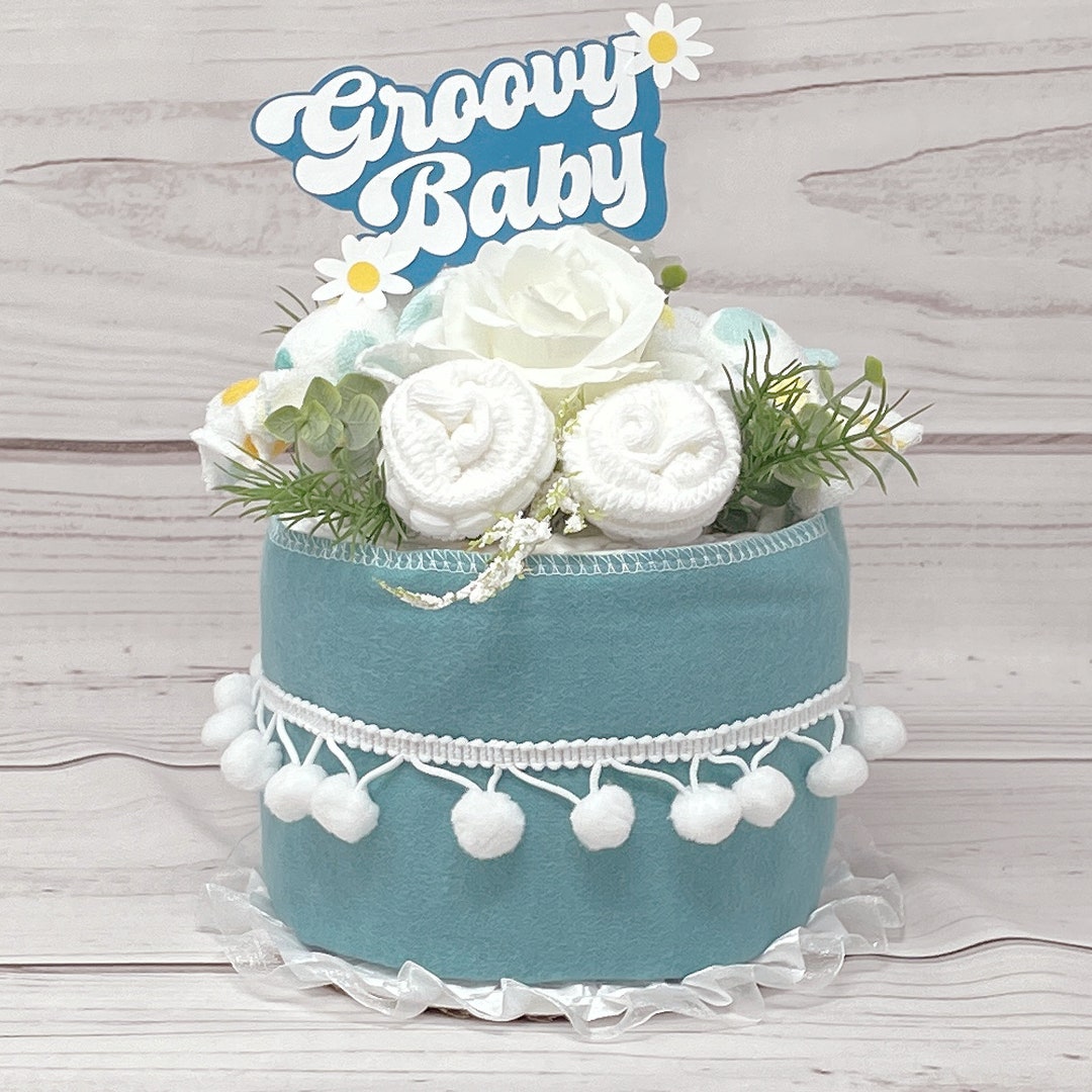 Nappy Cake Diaper Centerpieces For Baby Shower Daisy Baby Shower