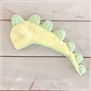 Crochet Dinosaur Baby Hat, Baby Girl Dinosaur Hat, Baby Boy Dinosaur Hat, Newborn Photo Prop, Baby Shower Gift, Dinosaur Photo Prop. image 7