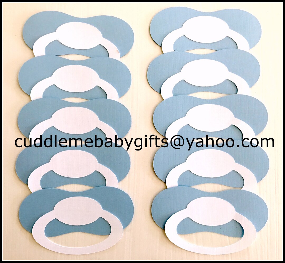 Baby Shower Game Pacifiers-baby Shower Decorations Extra Boy Pacifiers ...