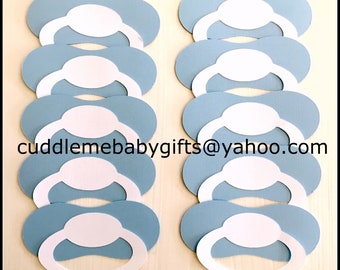 Baby Shower Game Pacifiers-Baby Shower Decorations Extra Boy Pacifiers-Baby Boy Pacifier Shower Game-Baby Shower Favors-Baby Shower Decor.