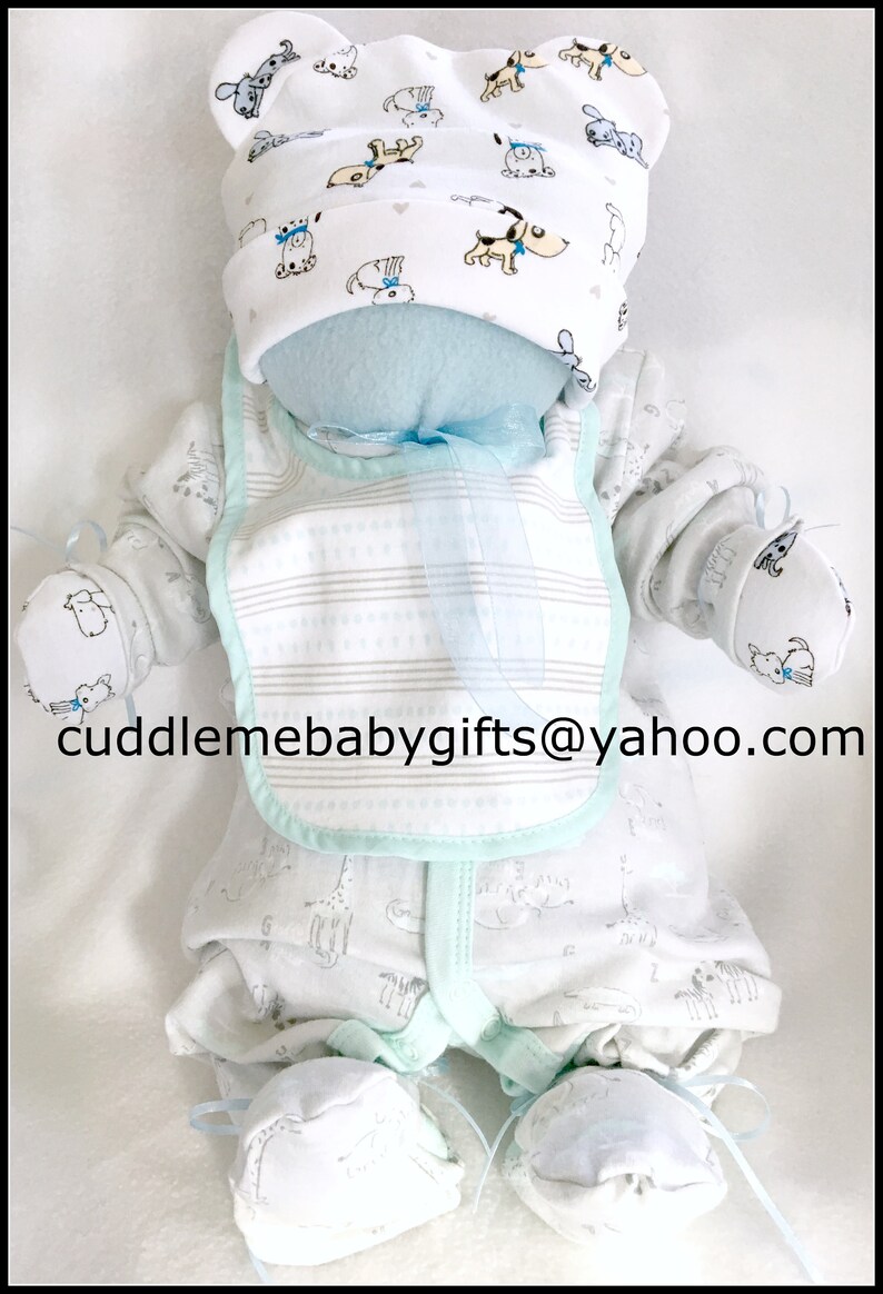 Baby Shower Gift Cuddle Me Babies are babies that are made of all baby items Baby Shower decoration Baby Boy Shower. image 4