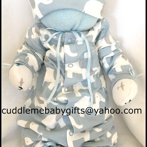 Baby Shower Gift Cuddle Me Babies are babies that are made of all baby items Baby Shower decoration Baby Boy Shower. image 5