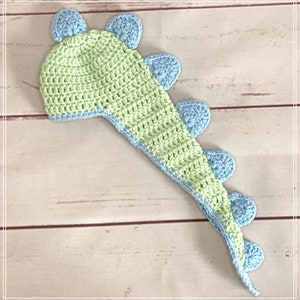 Crochet Dinosaur Baby Hat, Baby Girl Dinosaur Hat, Baby Boy Dinosaur Hat, Newborn Photo Prop, Baby Shower Gift, Dinosaur Photo Prop. image 5