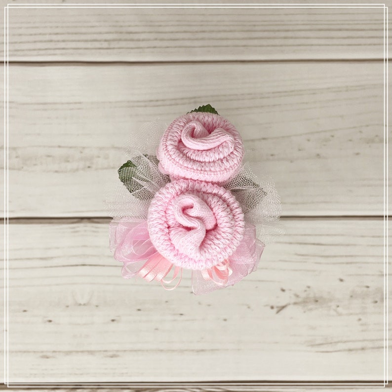 Baby Sock Corsage-Mommy to be Baby Shower Corsage-Grandma to be-Were Expecting Baby Shower Decoration, Mommy to be Pin, Baby Shower Pin image 1