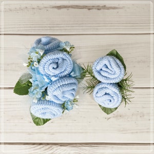 Baby Sock Corsage-Mommy to be Baby Shower Corsage-Grandma to be-Were Expecting Baby Shower Decorations.