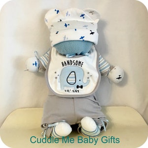 Baby Shower Gift Cuddle Me Babies are babies that are made of all baby items Baby Shower decoration Baby Boy Shower. image 6