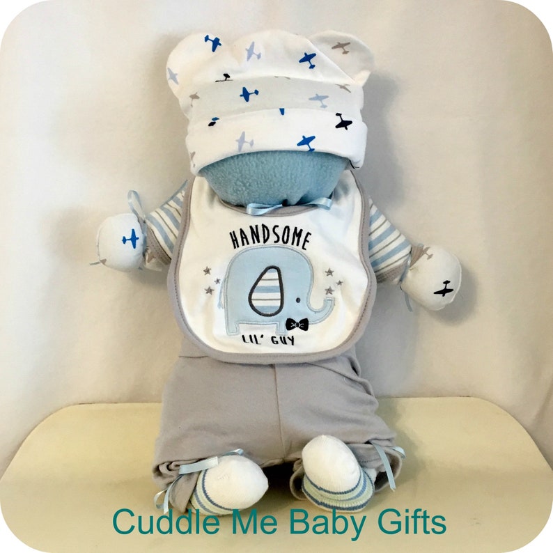 Baby Shower Gift Cuddle Me Babies are babies that are made of all baby items Baby Shower decoration Baby Boy Shower. image 6