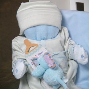 Baby Shower Gift Cuddle Me Babies are babies that are made of all baby items Baby Shower decoration Baby Boy Shower. image 2