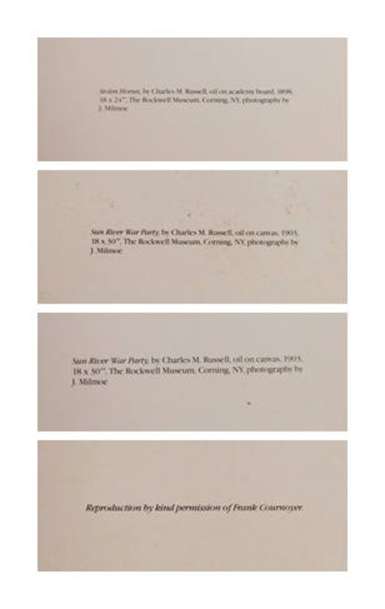 5 Charles M Russel Native American Greeting Cards Old American West Vintage Blank Unused