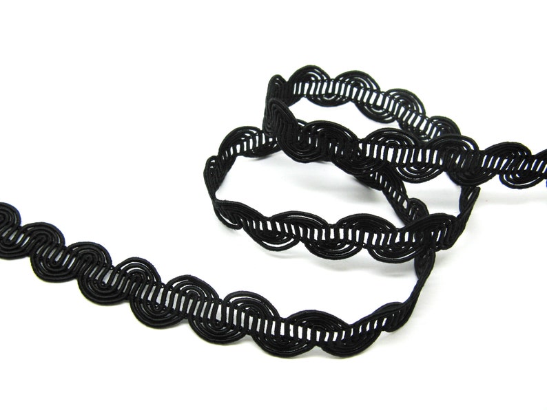 Serpentine braid in viscosecotton height 1.3cm several colors