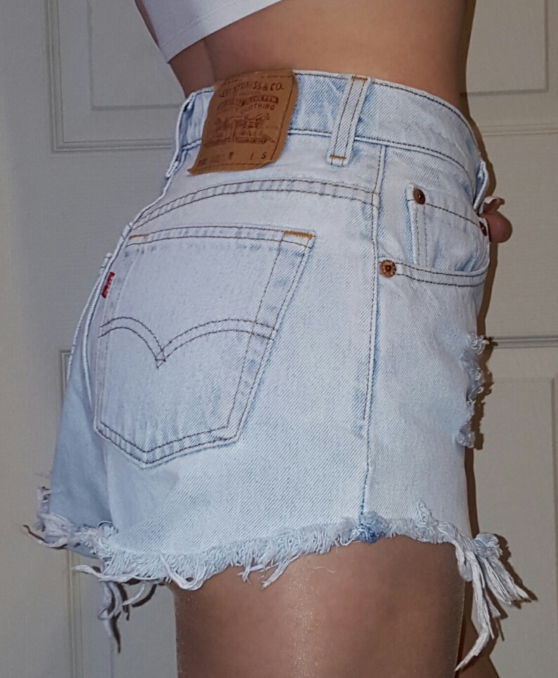 80's High Waist Denim Shorts by Levi's
