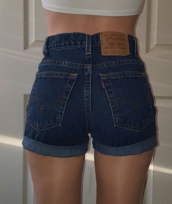 vintage levis high waisted denim shorts