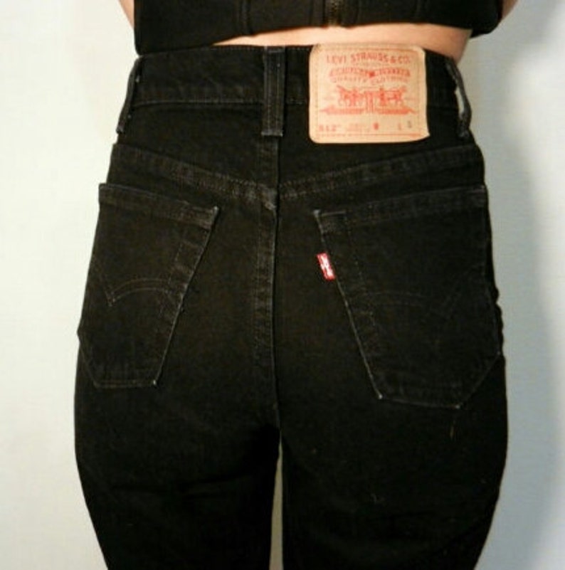 LEVI'S HIGH WAIST Vintage Jeans Black 