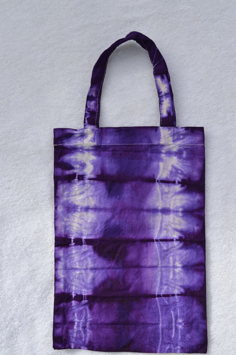 Bag bag Cotton bag Shopping bag Handle bag Bucket bag Child bag Gift wrapping Gift bag Purple violet batik hand-dyed
