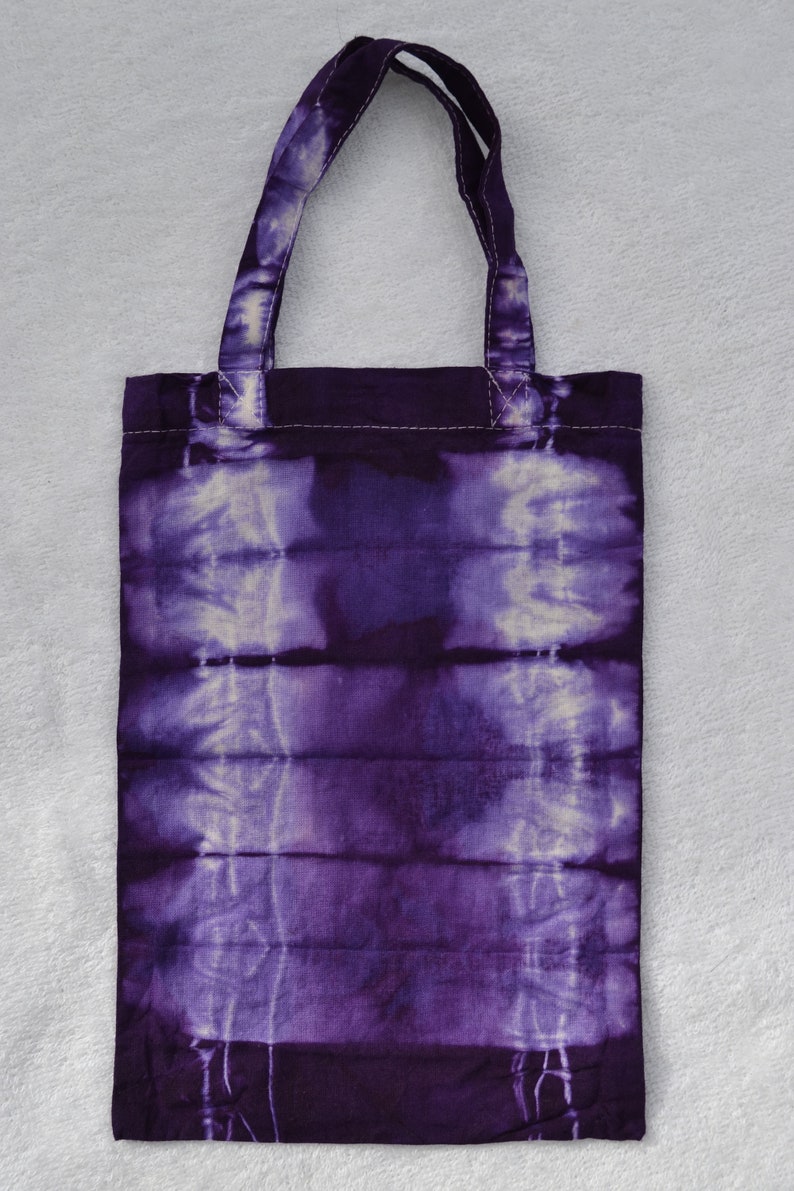Bag bag Cotton bag Shopping bag Handle bag Bucket bag Child bag Gift wrapping Gift bag Purple violet batik hand-dyed