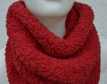 Schlauchschal Loop Schal Loopschal Tube Schal Rundschal Schlauchtuch rot handgestrickt gestrickt