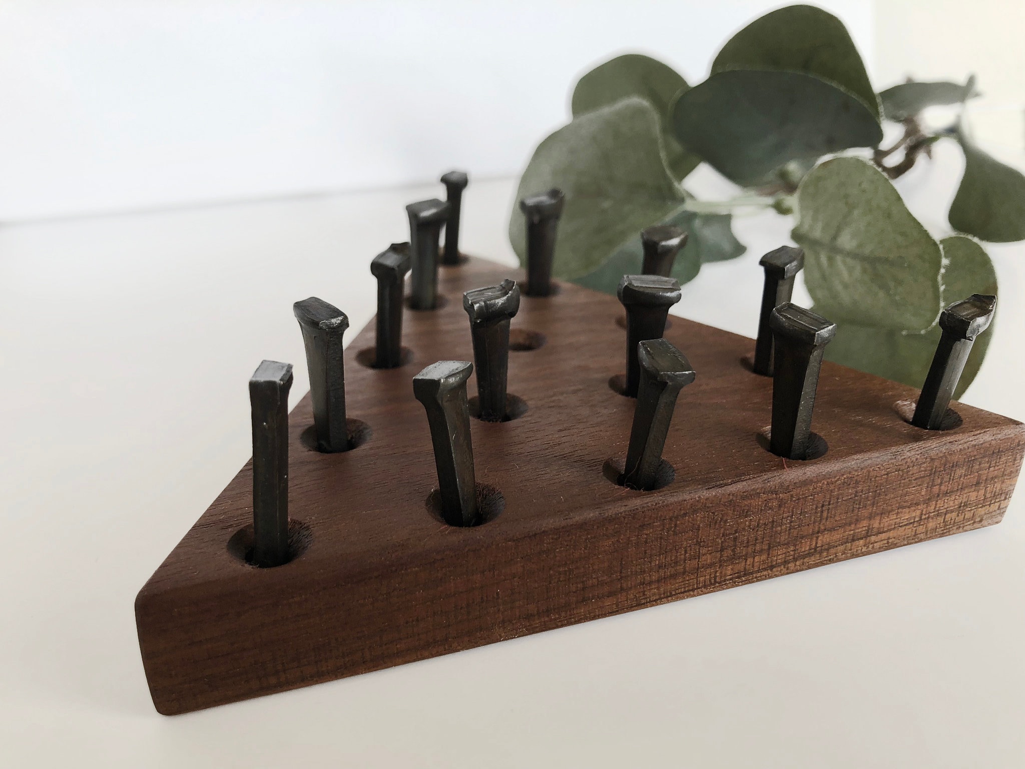 Triangle Peg Solitaire Game - Last Man Standing - Cracker Barrel Game - Hygge Teen Gift - Father&#39;s Day Modern Gift  - Corporate