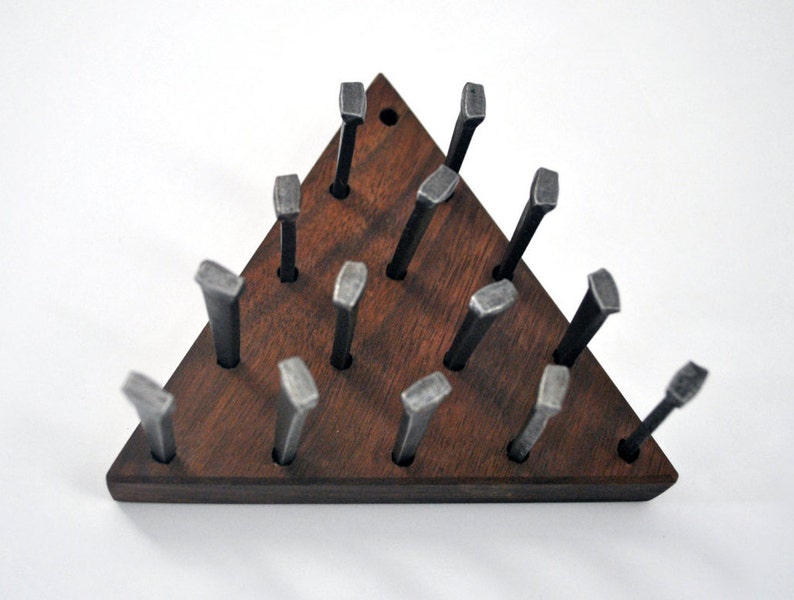 Peg Solitaire Cracker Barrel Game Last Man Standing Peg Etsy