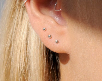 Tiny Dot Studs | Very Small Studs | Small Silver Studs | Third Piercing Earring | Dot Stud | Tiny Studs | Gold Small Studs