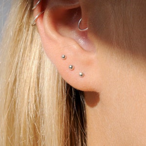 Tiny Dot Studs | Very Small Studs | Small Silver Studs | Third Piercing Earring | Dot Stud | Tiny Studs | Gold Small Studs