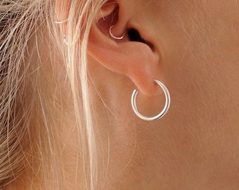 Simple Hoop Earrings | Minimal Earrings | Sterling Silver earrings | Simple Hoops | Everyday Earrings | Stud Earrings