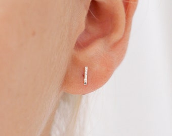 Minimal Earrings | Hammered | Simple Studs | Silver Earrings | Post earrings | Delicate Jewellery | Small Stud Earrings | Gift For Girl |