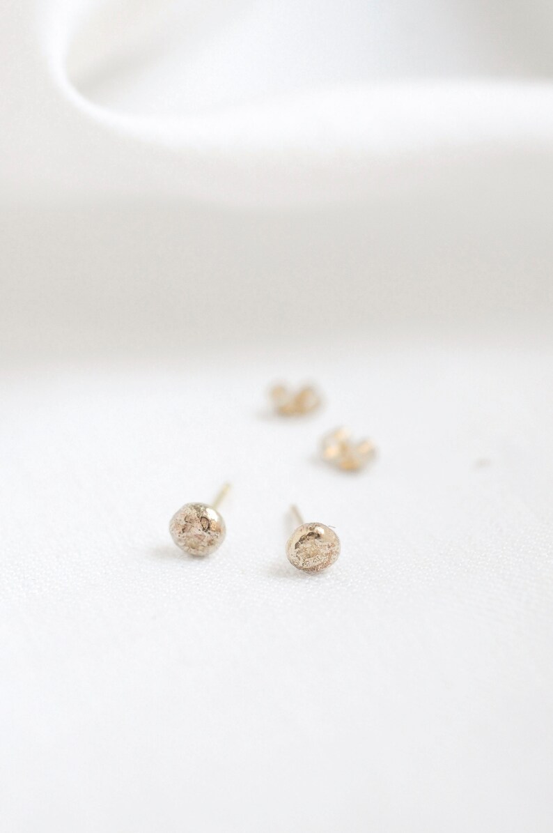 Solid Gold Studs 9ct Gold Delicate Stud Earrings Simple Etsy UK