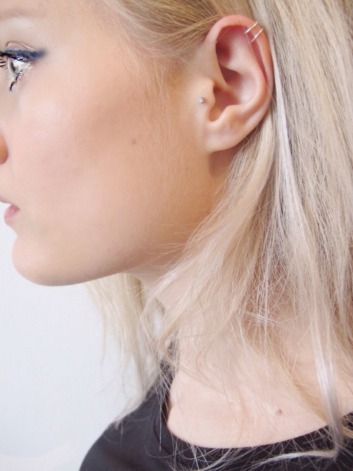 Fake Ear Cuff Sterling Silver Ear Cuff Fake Helix Piercing Etsy