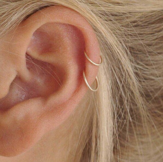 Solid Gold Triple Crystal Helix Earring | Tish Lyon | Lisa Angel