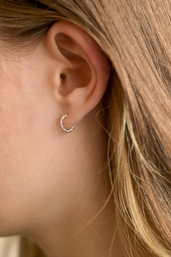 Large Silver Paisley Stud Earrings - Aimee Winstone Jewellery