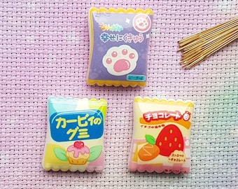 Candy Resin Needle Minder, Cross Stitch, Magnets