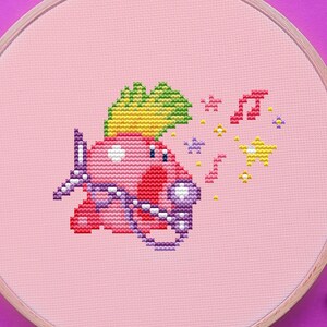 Kirby Cross Stitch Pattern, Pixel, Game, (PDF)