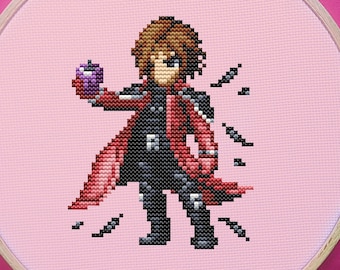 Final Fantasy Cross Stitch Pattern, Genesis Cross Stitch, Game