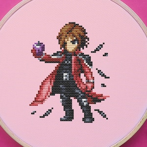 Final Fantasy Cross Stitch Pattern, Genesis Cross Stitch, Game Cross Stitch, Anime Cross Stitch, Counted Cross Stitch, Kreuzstich, Cute, PDF
