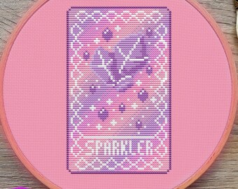 DnD Cross Stitch Pattern, Tarot, Pastel, (PDF)