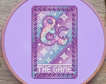 DnD Cross Stitch Pattern, Tarot, Galaxy, (PDF)